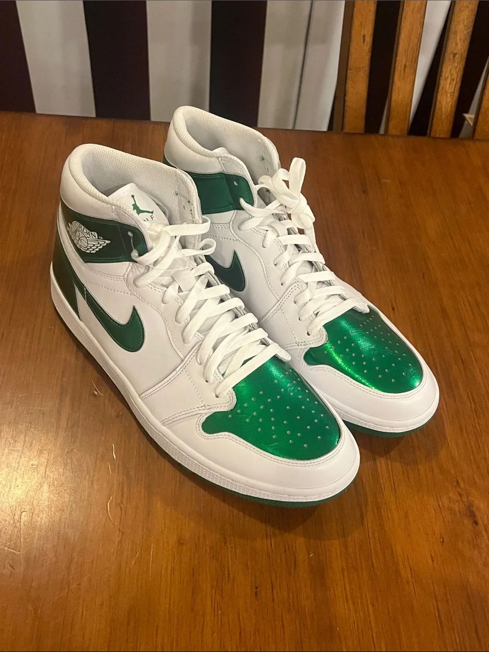 Nike Air Jordan 1 Golf Shoes Sneakers new white green DQ0660 130 Mens Size 10.5